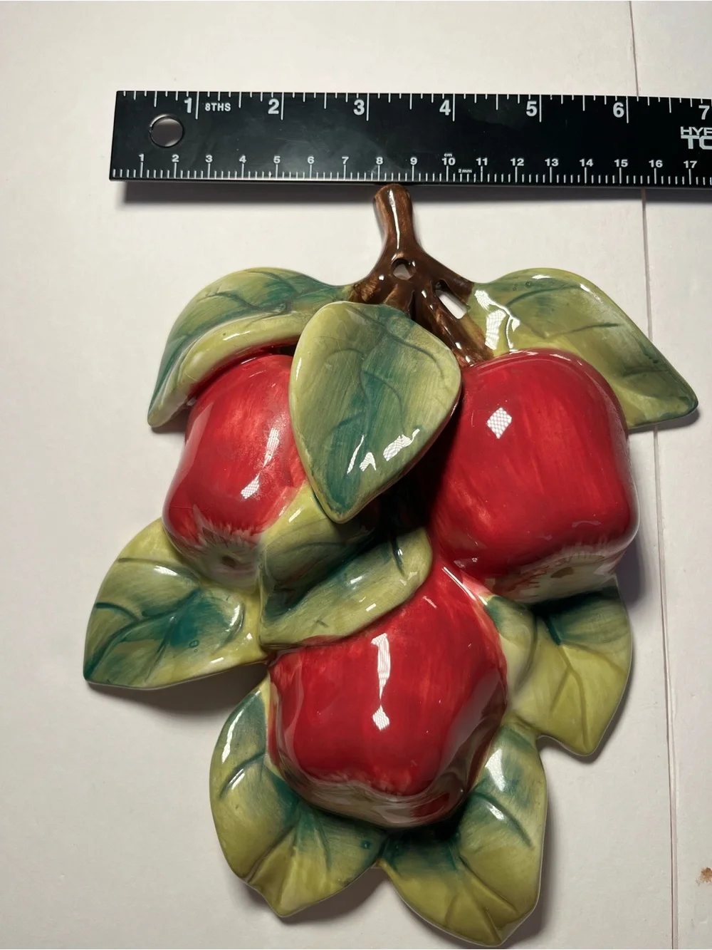 Vintage Home Interiors SonomaVilla Ceramic Fruit Wall Plaques Set of 3